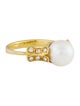 Ring 14K Pearl & Diamond Ring
