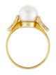Ring 14K Pearl & Diamond Ring