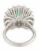 Ring 18K Colombian Emerald & Diamond Cocktail Ring
