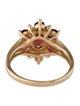 Ring 14K 2.30ctw Garnet & Diamond Cocktail Ring