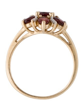 Ring 14K 2.30ctw Garnet & Diamond Cocktail Ring