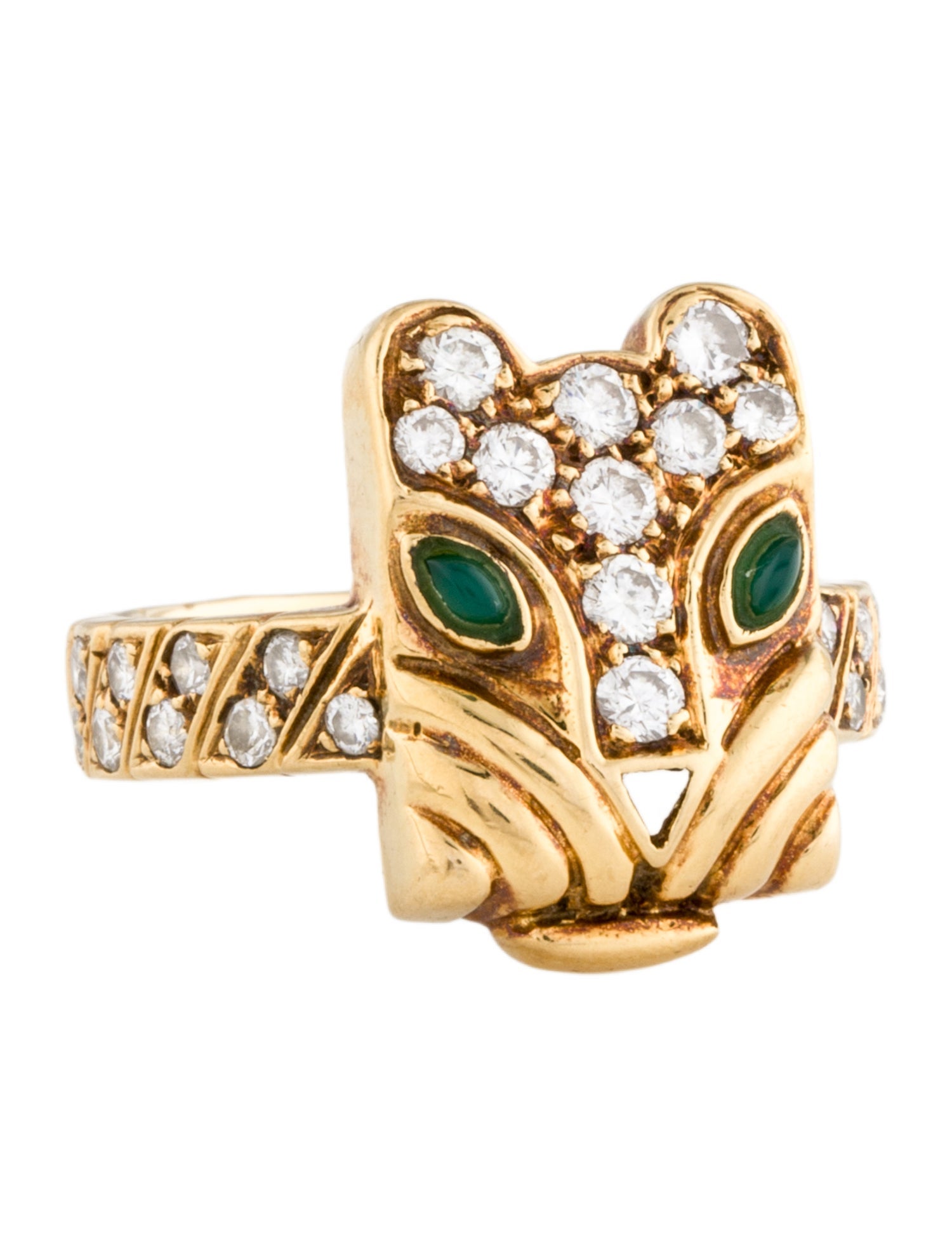 Ring Craig Drake 18K Diamond & Chrysoprase Cocktail Ring