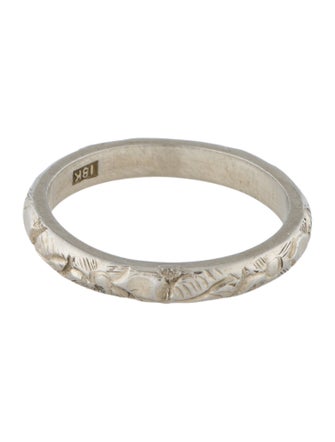 Ring 18K Engraved Band