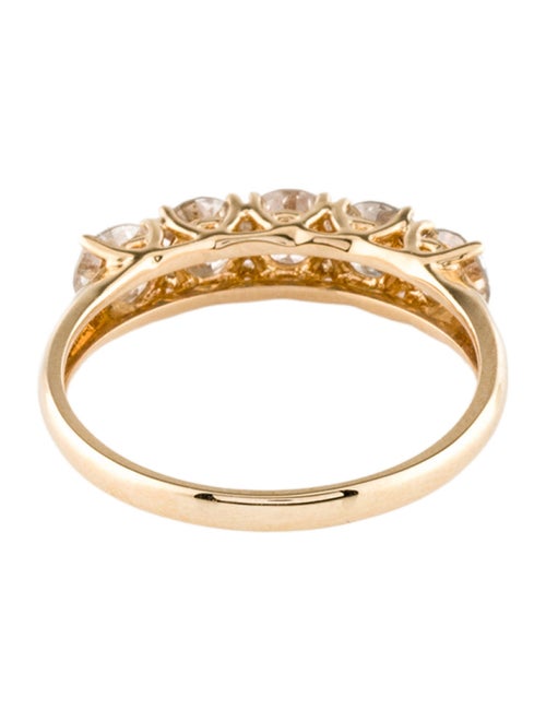 Ring 14K 1.28ctw Diamond 5-Stone Band