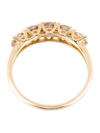 Ring 14K 1.28ctw Diamond 5-Stone Band