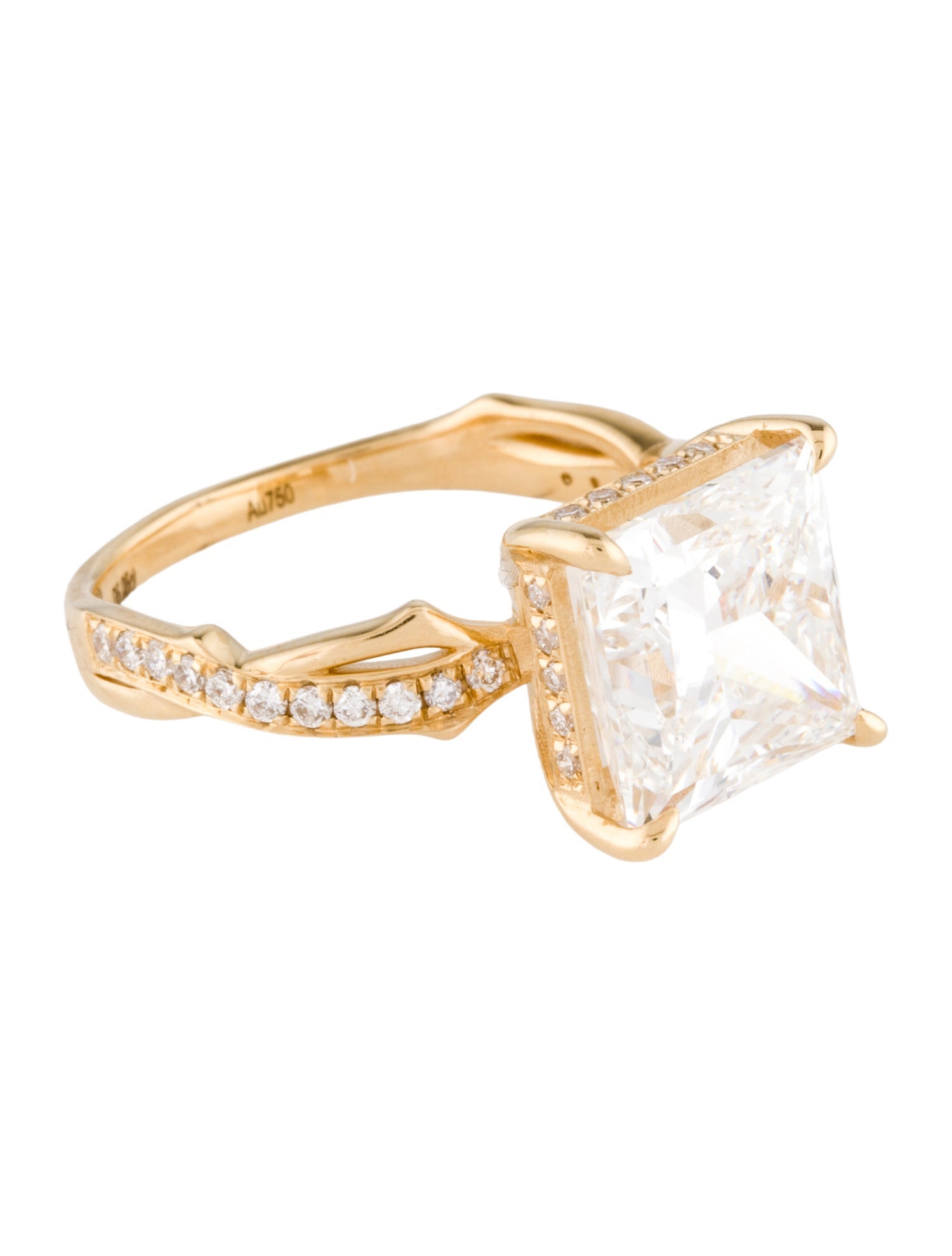 Ring 18K 5.05ct Lab-Grown Diamond Engagement