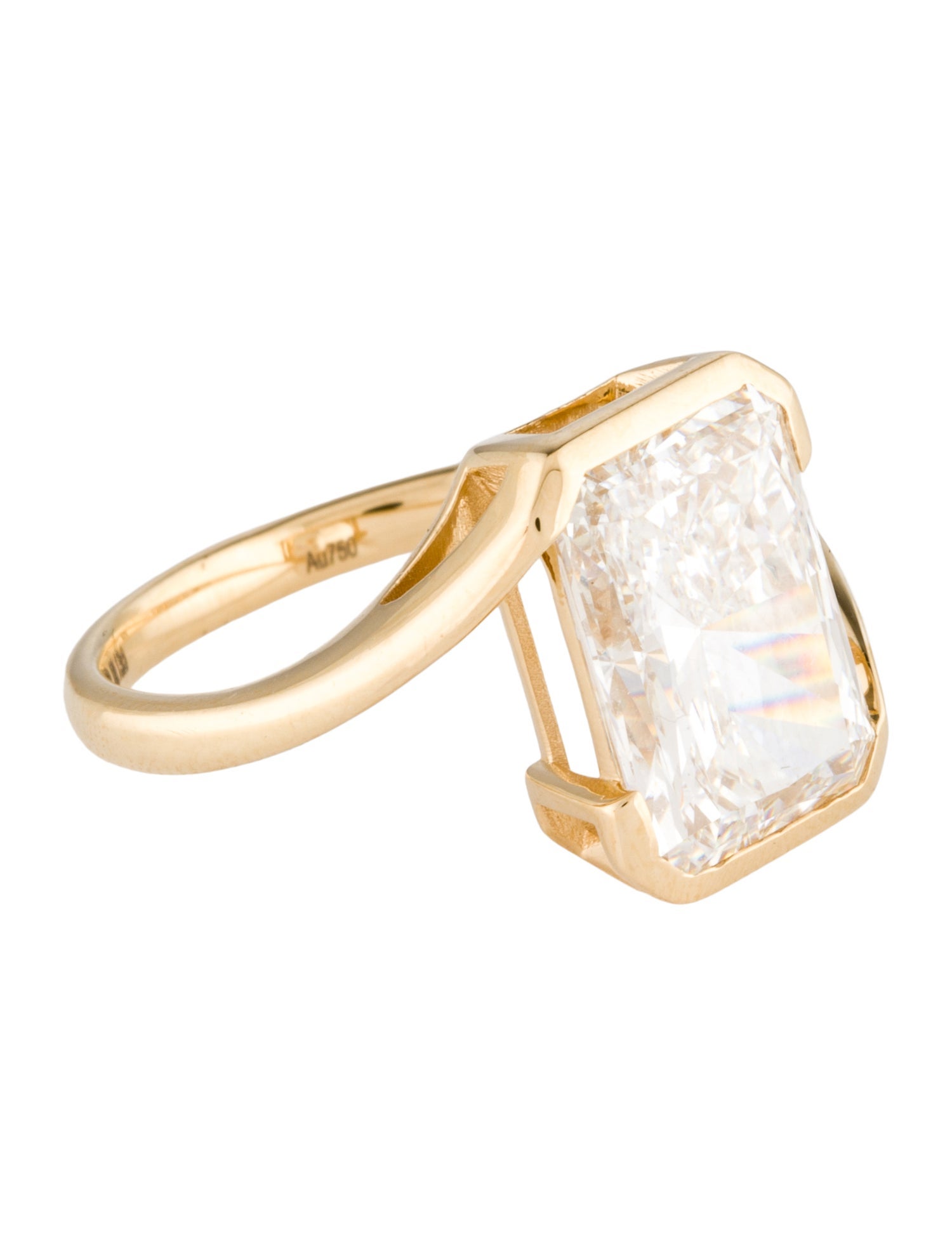 Ring 18K 5.13ct Lab-grown Diamond Cocktail Ring