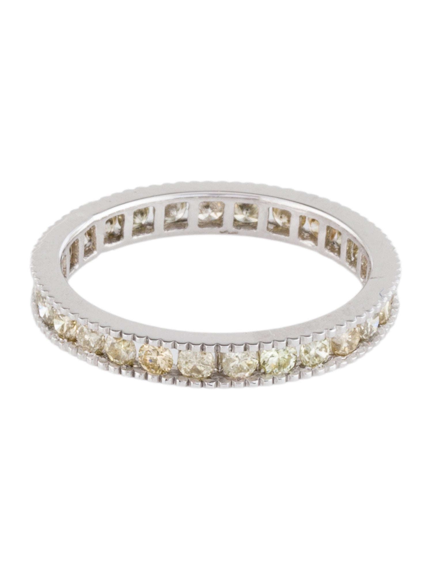 Ring Platinum 1.09ctw Diamond Eternity Band