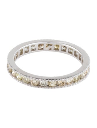 Ring Platinum 1.09ctw Diamond Eternity Band