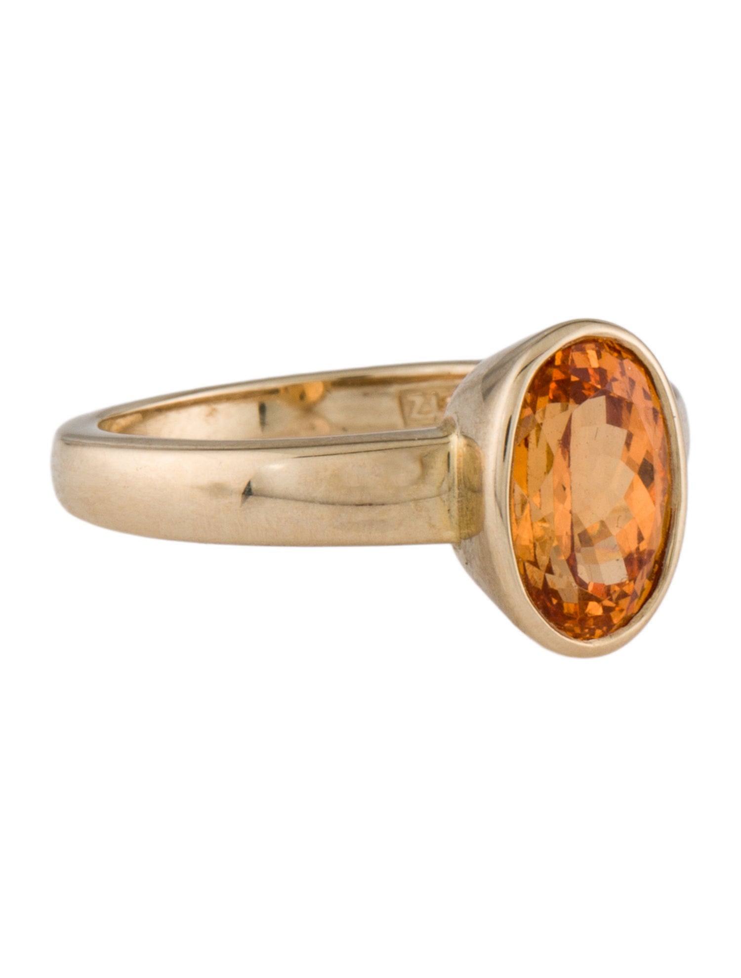 Ring 14K 2.31ctw Spessartine Garnet Cocktail