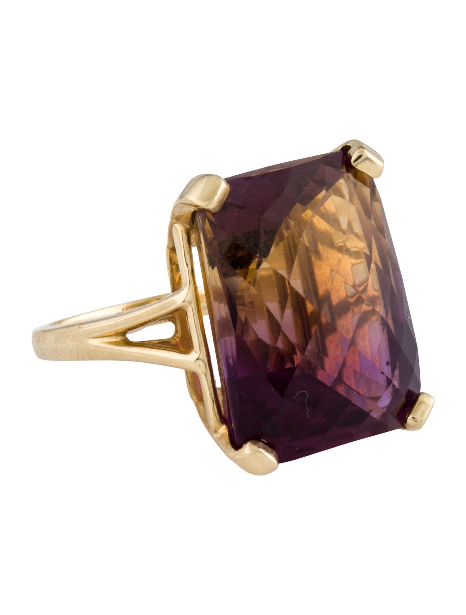 Ring 14K Ametrine Cocktail