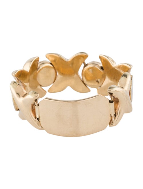 Ring 14K Two-Tone 'XO' Band
