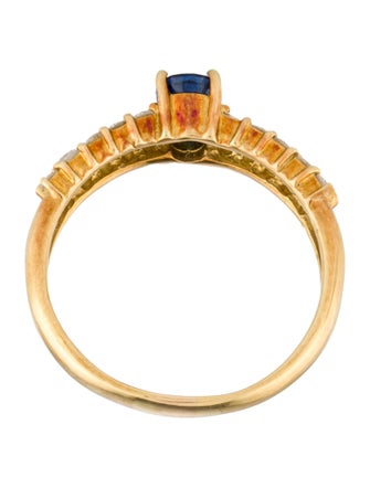 Ring 18K Sapphire and Diamond Ring