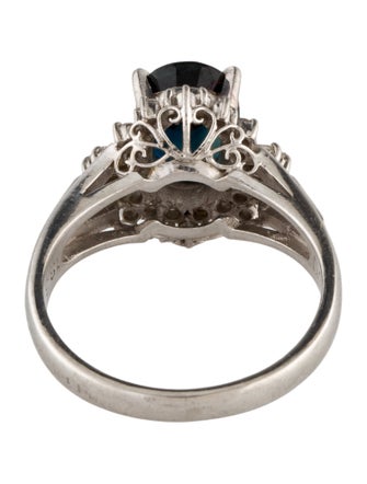 Ring Platinum 1.55ct Sapphire & Diamond Cocktail Ring