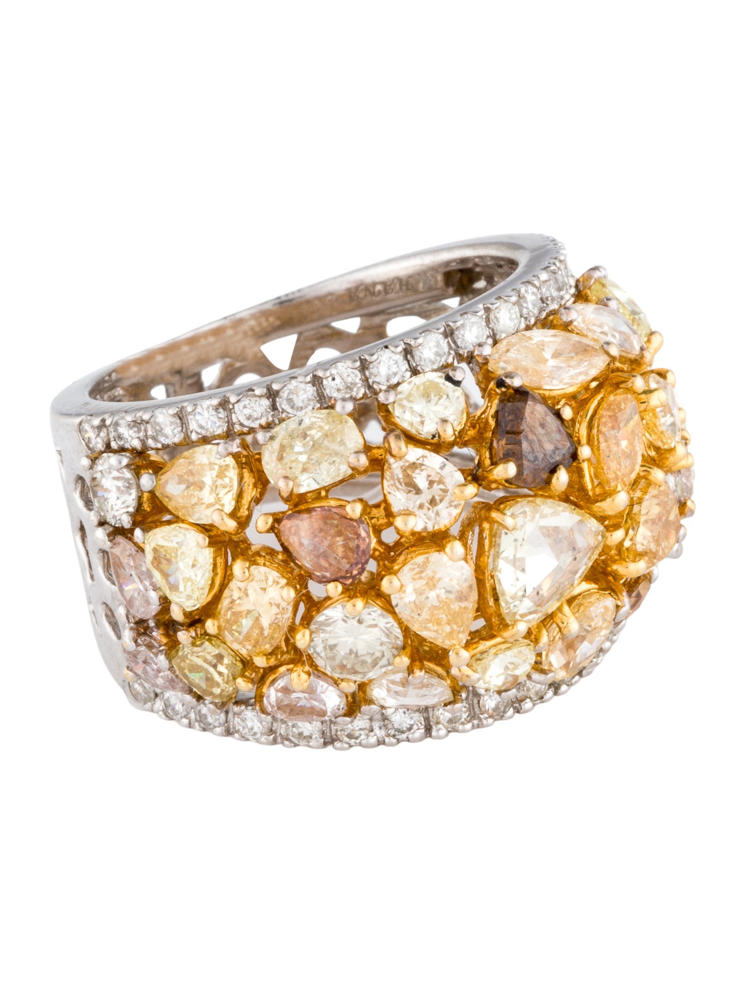 Ring 18K Diamond Cluster