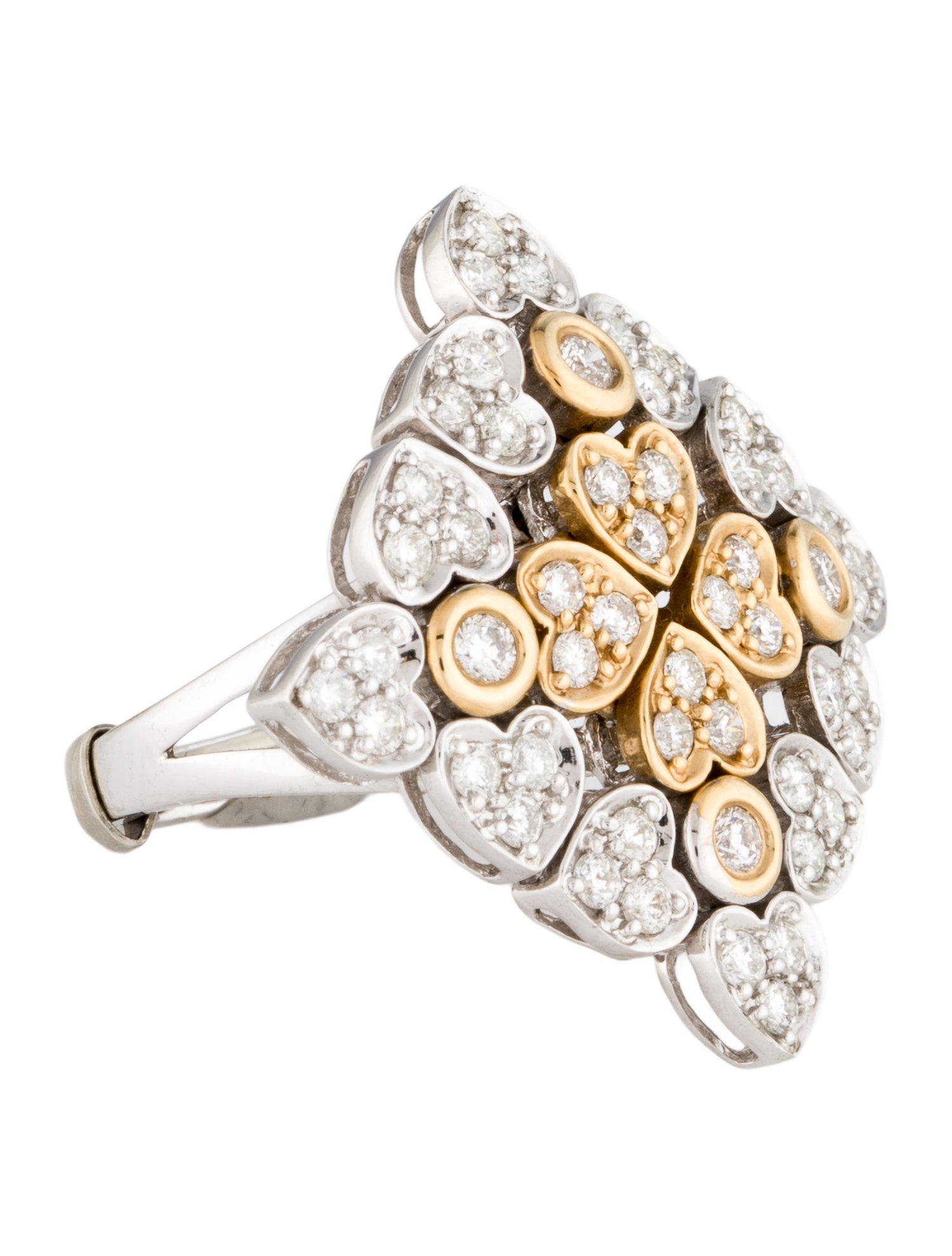 Ring 14K 1.16ctw Diamond Cocktail