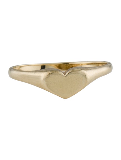 Ring 14K Heart Signet Ring