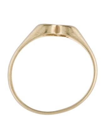 Ring 14K Heart Signet Ring