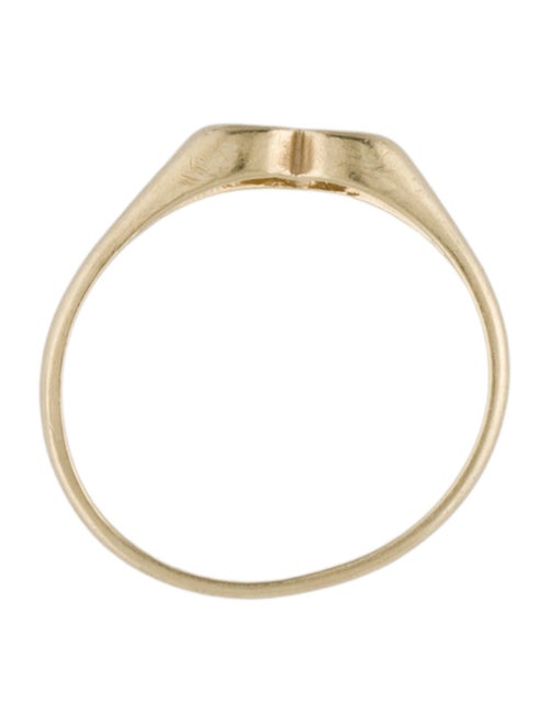 Ring 14K Heart Signet Ring
