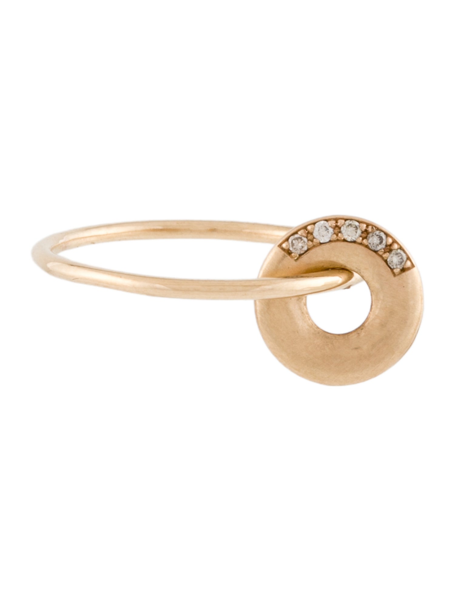 Ring 14K Diamond Spinning Cocktail RIng