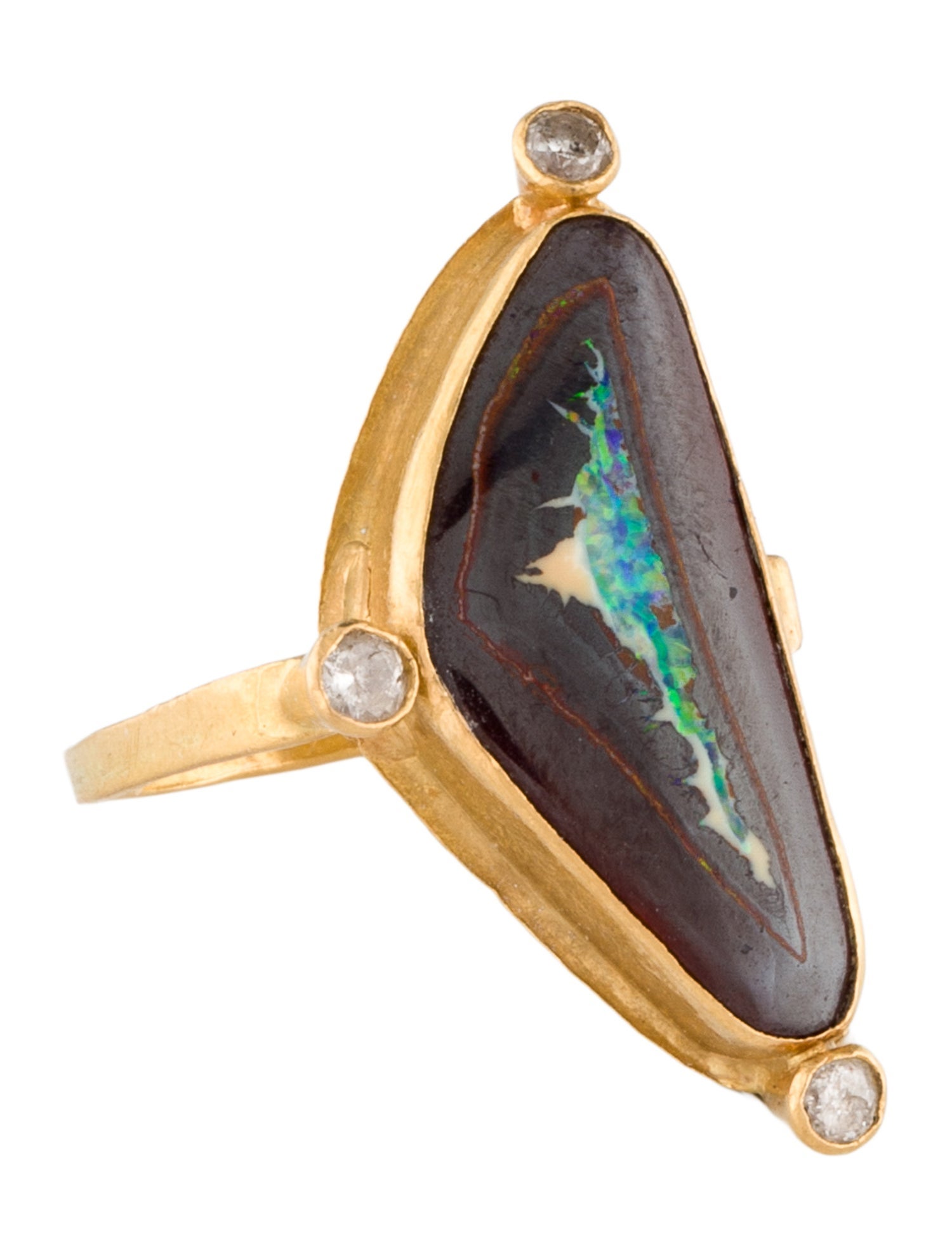 Ring 22K Boulder Opal Cocktail