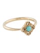 Ring 10K Turquoise Band