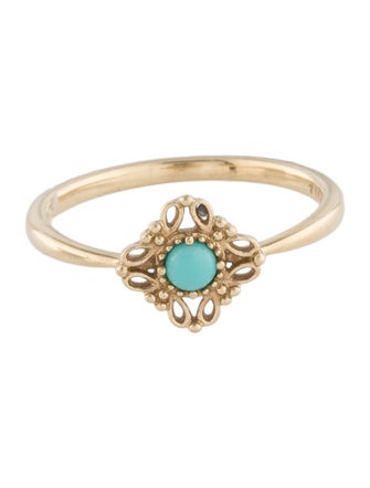 Ring 10K Turquoise Band