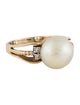 Ring 14K Pearl & Diamond Cocktail Ring