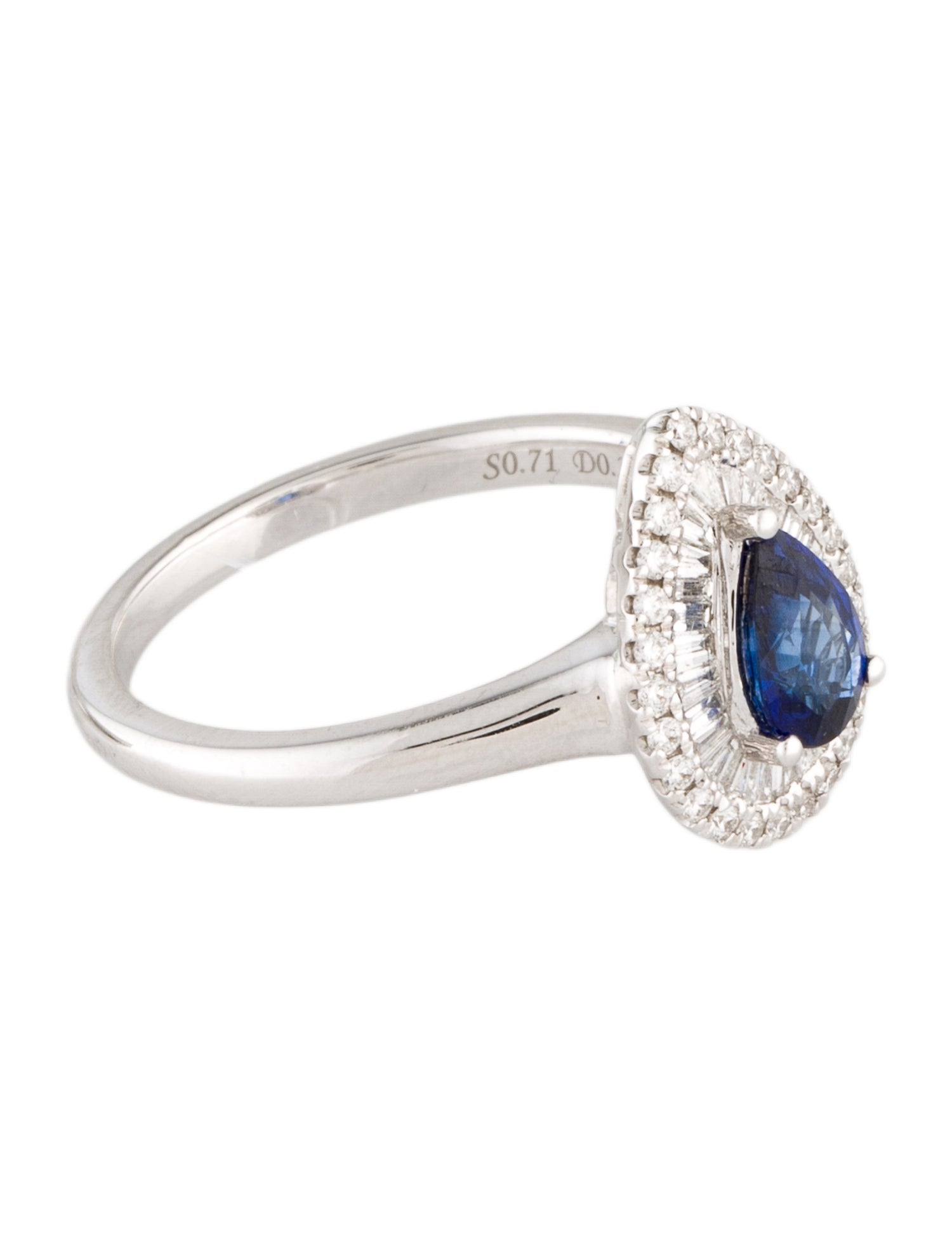 Ring 18K Sapphire & Diamond Cocktail