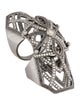 Ring 18K 2.74ctw Diamond Full Finger Knuckle Armor Ring