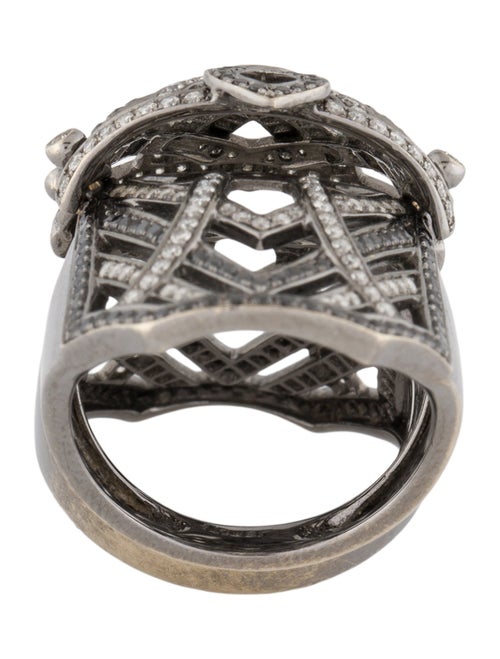 Ring 18K 2.74ctw Diamond Full Finger Knuckle Armor Ring