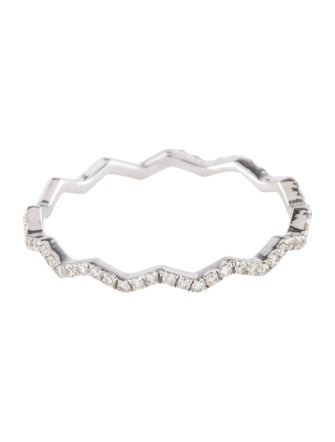 Ring 14K Diamond Zig-Zag Band Ring