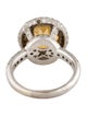 Ring 18K 4.18ctw Citrine & Diamond Cocktail Ring