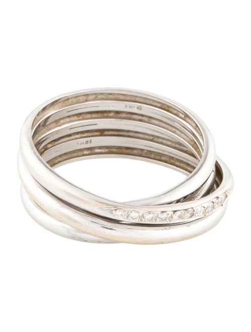 Ring 18K Diamond Crossover Band
