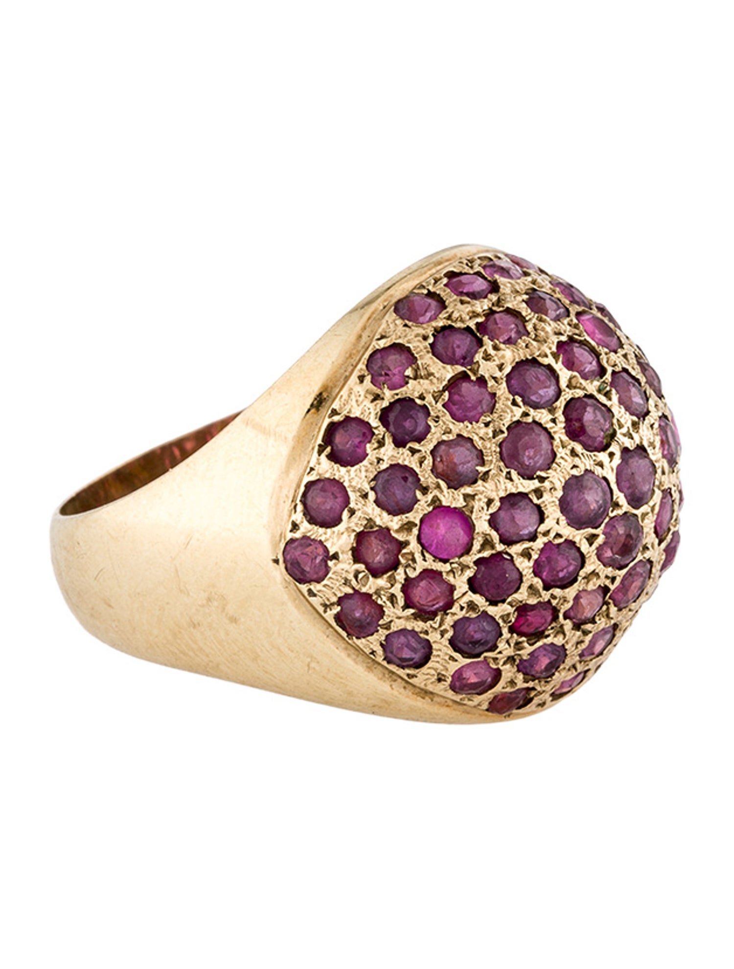 Ring 10K 2.66ctw Ruby Cocktail Ring