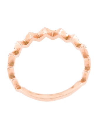 Ring 14K Diamond Zig Zag Ring