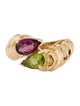 Ring 14K Peridot & Rhodolite Ring