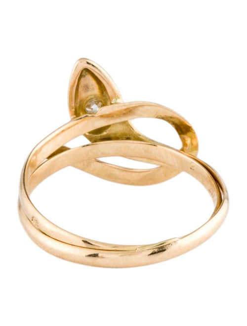 Ring 18K Diamond Snake Cocktail Ring