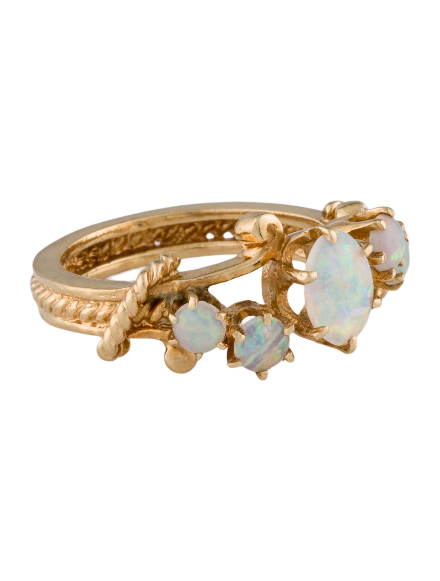 Ring 14K Opal Cocktail