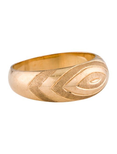 Ring 18K Engraved Band