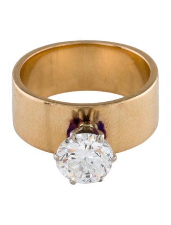 Ring 18K 1.39ct Lab-Grown Diamond Engagement Ring