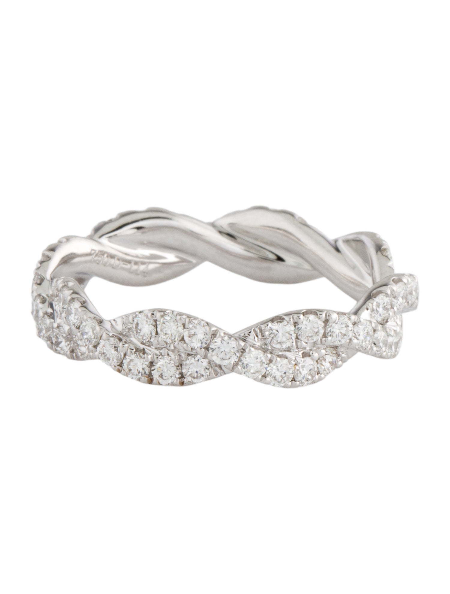 Ring 18K Diamond Braided Eternity Band