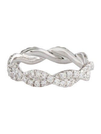 Ring 18K Diamond Braided Eternity Band