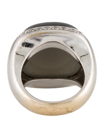 Ring 18K 8.15ct Moonstone & Diamond Ring