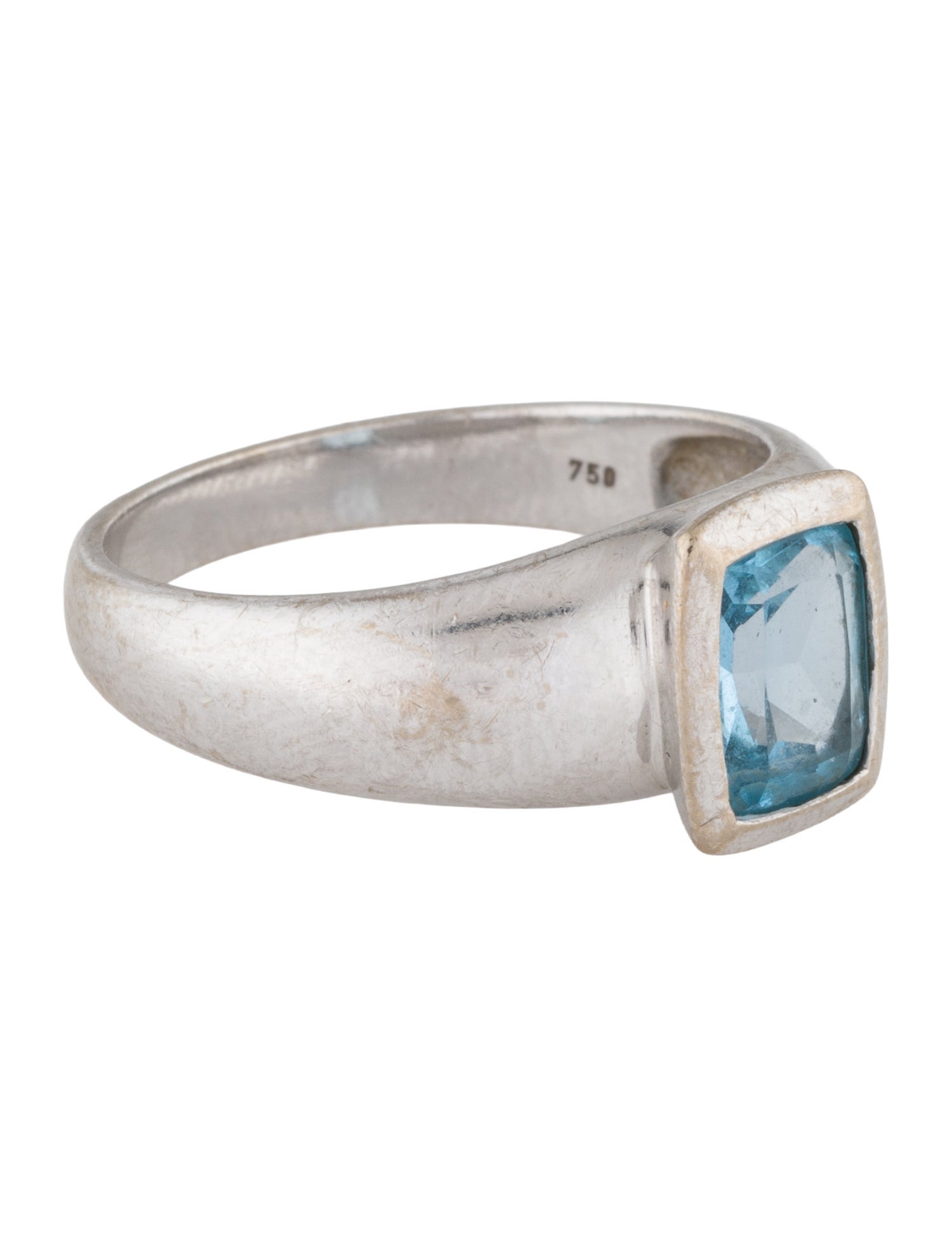 Ring 18K 1.52ctw Topaz Cocktail Ring