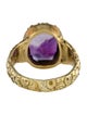 Ring 14K 3.08ct Amethyst Signet Ring