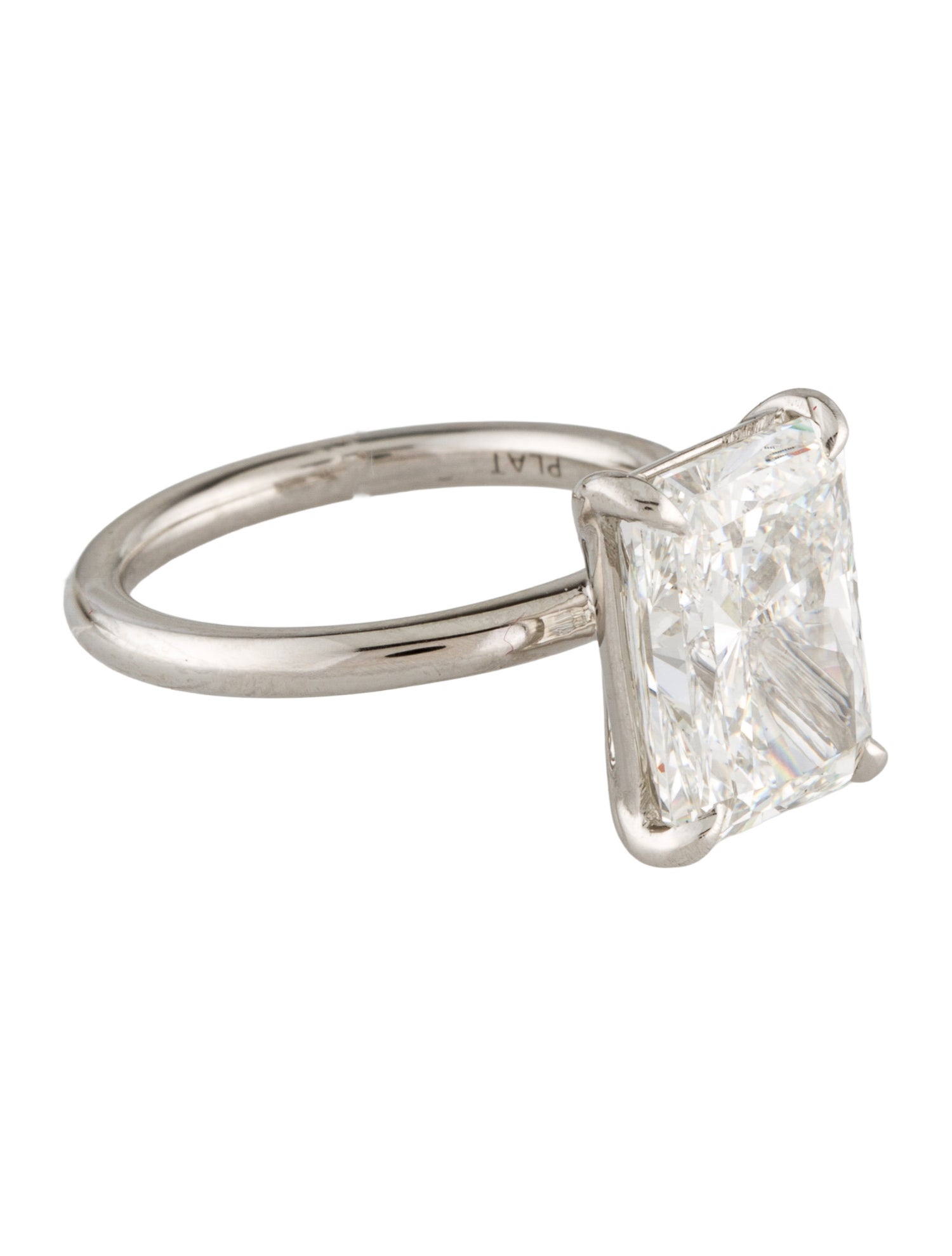 Ring Platinum 5.14ct Lab-Grown Diamond Engagement