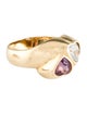 Ring 14K 1.19ct Topaz & Amethyst Cocktail Ring
