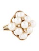 Ring 14K Pearl & Diamond Cocktail Ring