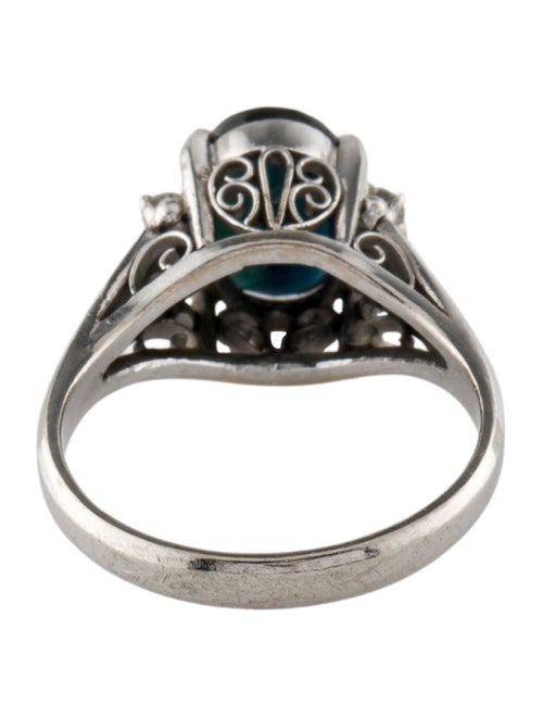 Ring Platinum Sapphire & Diamond Cocktail Ring